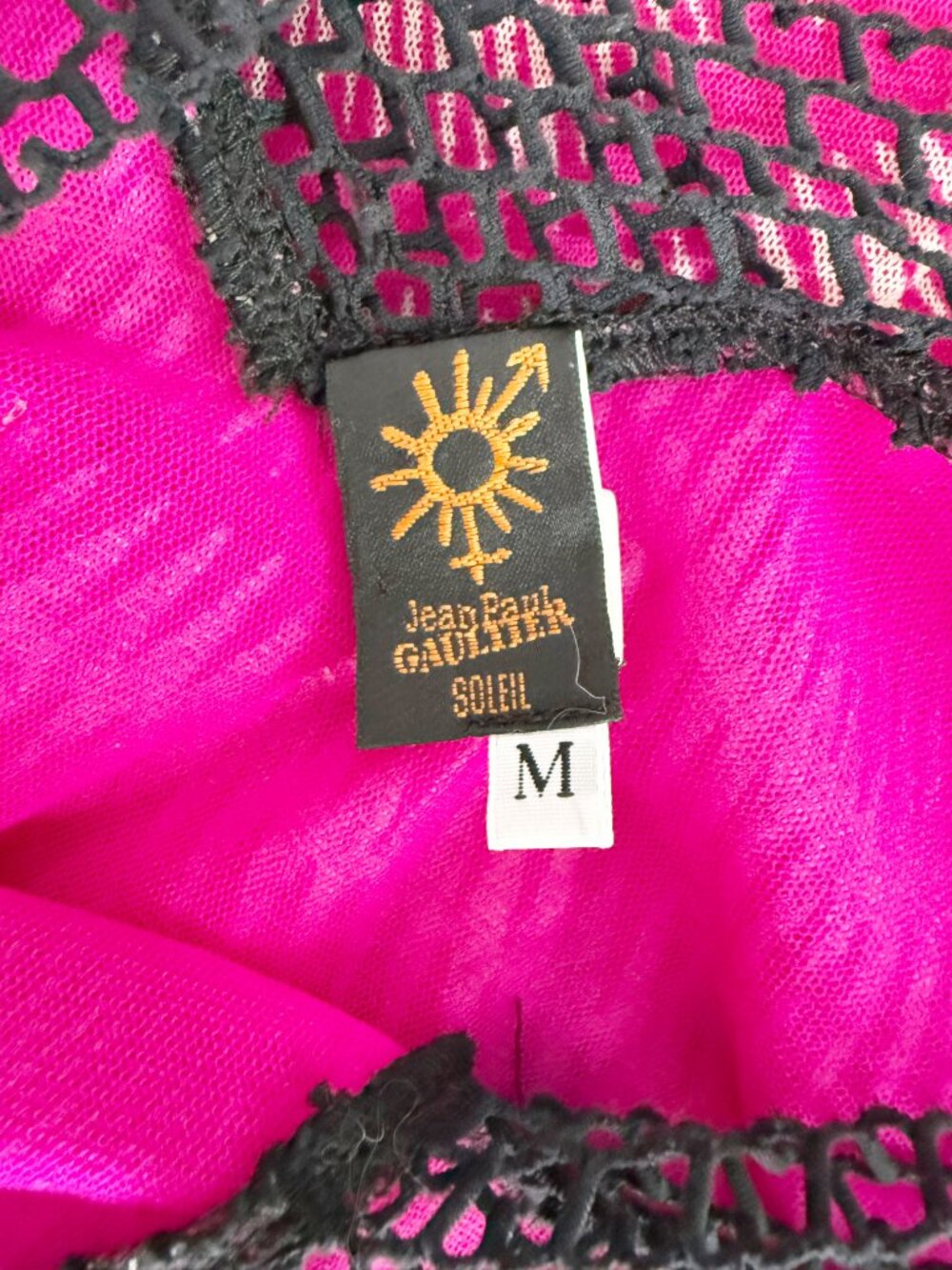 Jean Paul Gaultier Soleil Croche Trim Vaca Top Beach Travel psychedelic - Picture 7 of 10
